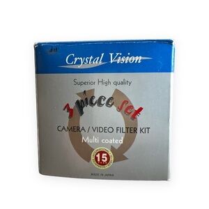 Crystal Vision Camera or Video Filter Kit For 52mm Multi Coated 3 Piece Set